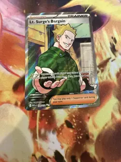 Lt. Surge's Bargain 170/132 Ultra Rare Full Art Pokemon Mega Evolution NM - Image 2