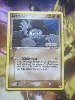 Pokemon TCG Geodude EX Legend Maker 53/92 Reverse Holo Common MP - Image 1