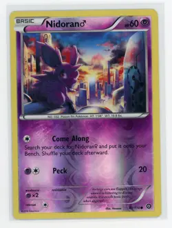 Pokemon TCG - Nidoran 43/114 - Steam Siege - Reverse Holo - Image 1