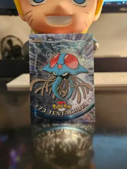 Topps Pokemon Tentacruel #73 1999 TV Animation Edition Non Holo Red Logo LP - Image 1