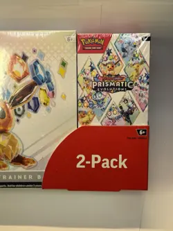 Pokemon Costco Prismatic Evolutions 2 Pack - 1 ETB - 1 Booster Bundle - Sealed - Image 5