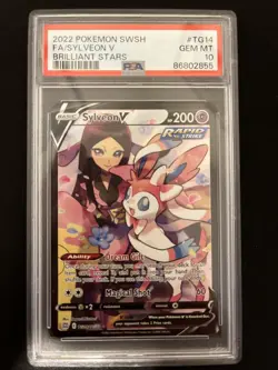🔥Pokemon TCG Sylveon V TG14/TG30 Brilliant Stars PSA 10 Gem Mint!🔥 - Image 1