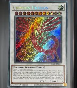 Yu-Gi-Oh! Crimson Dragon Secret Rare 1st Edition RA04-EN061 Mint - Image 4
