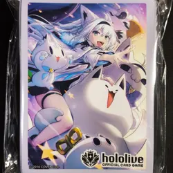 Hololive Official Card Game Shirakami Fubuki Deck Sleeves (Shield) 55 Japan Ver - Image 1