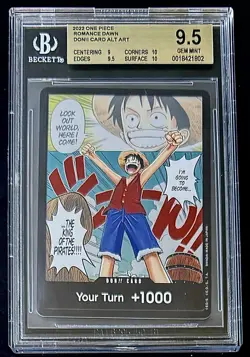 BGS 9.5 One Piece OP01 Don Card Alt Art - English - Romance Dawn - Graded - Image 1