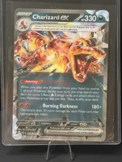 Pokemon TCG Charizard ex 054/091 Jumbo Lenticular Promo Card ONE CARD - Image 1