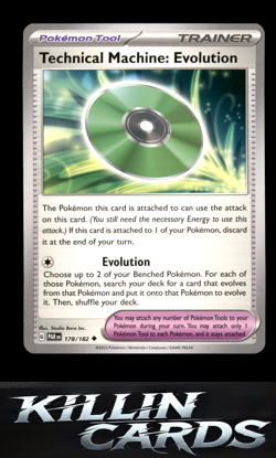 Technical Machine: Evolution 178/182 Pokemon Uncommon SV04: Paradox Rift Card NM - Image 1