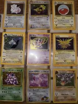 WOTC Holo 9 Card Lot Lightly Played/Near Mint Japanese And English - Image 1