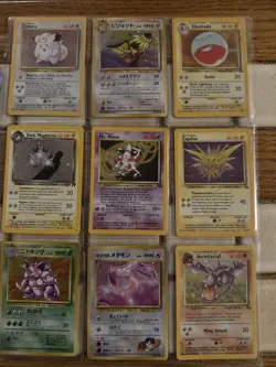 WOTC Holo 9 Card Lot Lightly Played/Near Mint Japanese And English - Image 2
