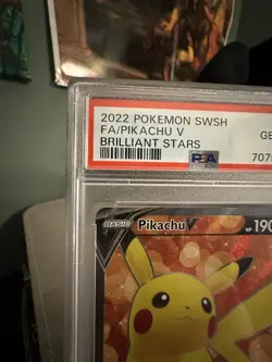 Pikachu V Full Art Holo Card 157/172 Swsh09 Brilliant Stars - PSA 10 Gem Mint - Image 3