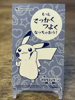 2016 Poncho Pikachu Charizard X Mega Business Card Japanese Pokemon Center Promo - Image 2