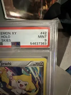 Pokemon XY Roaring Skies Jirachi Holo Card #42/108 2015 - PSA 9 - Image 4