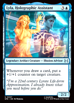 MTG Lyla, Holographic Assistant 7 Foil Marvel Spider-Man Eternal - Image 1