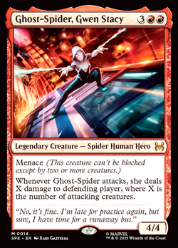 MTG Ghost-Spider, Gwen Stacy 14 Mythic Foil Marvel Spider-Man Eternal - Image 1