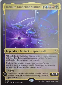 MTG Epic 5-Color Artifact Commander Deck-Infinite Guideline Station-Robot Army - Image 1