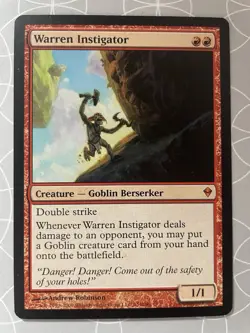 Warren Instigator - Zendikar English MTG LP Mythic Rare - Image 1