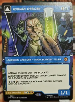 MTG, Norman Osborn (#0220), Marvel's Spider-Man, Borderless Non-Foil, NM Mythic - Image 1