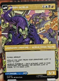 MTG, Norman Osborn (#0220), Marvel's Spider-Man, Borderless Non-Foil, NM Mythic - Image 2