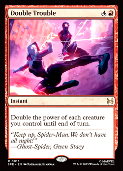 MTG Double Trouble 13 Rare Foil Marvel Spider-Man Eternal - Image 1