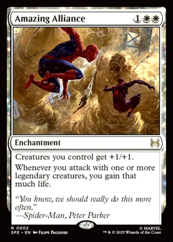 MTG Amazing Alliance 2 Rare Foil Marvel Spider-Man Eternal - Image 1