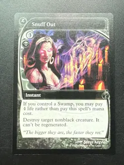 Snuff Out #187 MTG Mystery Booster 2 Future Shifted border NM English - Image 1