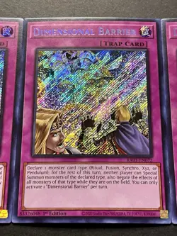 3x Dimensional Barrier | Secret Rares | RA01-EN072 | NM | 1st Edition | YuGiOh! - Image 5