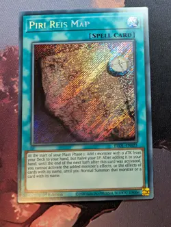 Piri Reis Map BROL-EN023 Secret Rare 1st Edition YuGiOh TCG Card - Image 1