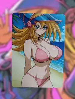 Dark Magician Girl Yugioh Anime Waifu Sexy Goddess Doujin Lewd Hentai Card - Image 1