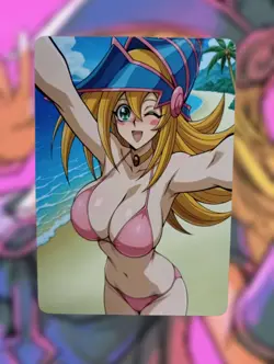 Dark Magician Girl Yugioh Anime Waifu Sexy Goddess Doujin Lewd Hentai Card - Image 1