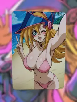 Dark Magician Girl Yugioh Anime Waifu Sexy Goddess Doujin Lewd Hentai Card - Image 1