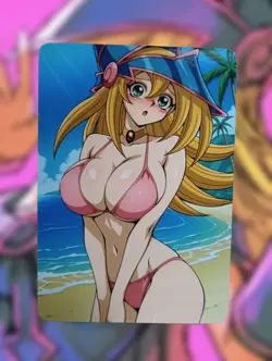 Dark Magician Girl Yugioh Anime Waifu Sexy Goddess Doujin Lewd Hentai Card - Image 1