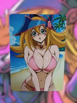 Dark Magician Girl Yugioh Anime Waifu Sexy Goddess Doujin Lewd Hentai Card - Image 1