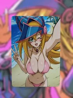 Dark Magician Girl Yugioh Anime Waifu Sexy Goddess Doujin Lewd Hentai Card - Image 1