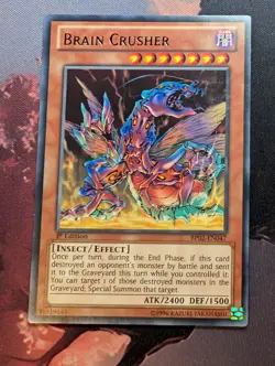 Brain Crusher - BP02-EN047 - Black Rare 1st Edition Yugioh - Image 1