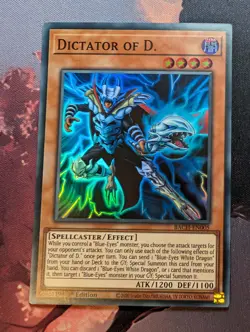 Dictator of D. - BACH-EN005 - Super Rare - 1st Edition - Yugioh - Image 1