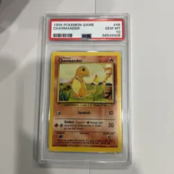 Pokemon TCG Charmander Base Set, Regular Common Card 46/102 - Image 1