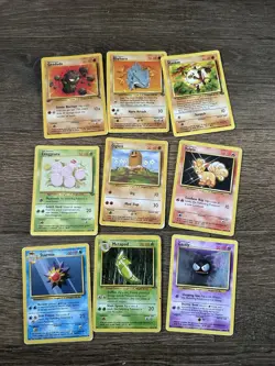 1999 WOTC Pokemon Base Set Common Uncommon Cards - Image 3