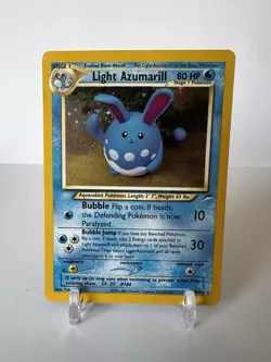 Pokemon TCG Light Azumarill 13/105 Neo Destiny English Holo Card MP - Image 1
