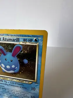 Pokemon TCG Light Azumarill 13/105 Neo Destiny English Holo Card MP - Image 3