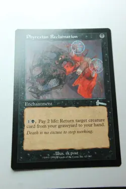MTG Phyrexian Reclamation x1- -Urza's Legacy-Lightly Played - Image 1