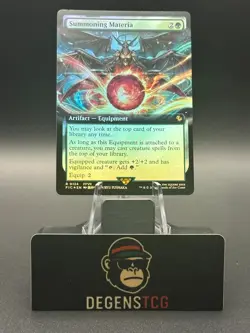 Summoning Materia 0124 extended art Commander Final Fantasy Regular foil MTG - Image 1