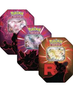 Pokemon TCG: Team Rocket Tins - Set of 3 Mewtwo , Nidoking , Persian Sealed New - Image 1
