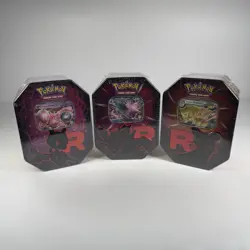 Pokemon TCG: Team Rocket Tins - Set of 3 Mewtwo , Nidoking , Persian Sealed New - Image 2