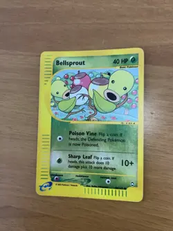 Bellsprout 68/147 Set Aquapolis Reverse Holo Pokemon Card RH - Image 2