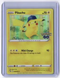 Pikachu (28) 028/078 Holo Rare Holo NM Pokemon Pokemon GO - Image 1