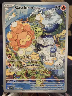 Pokemon - Castform Sunny 195/191 Illustration Rare Surging Sparks - NM Holo - Image 1