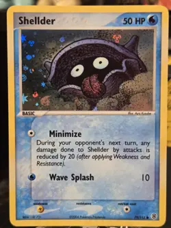 2004 Pokemon - Shellder FireRed & LeafGreen 79/112 Reverse Holo - LP/NM - Image 1