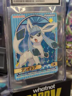Glaceon #34 Holo Marumiya Pokemon Sticker (2023) Japanese Scarlet & Violet CGC 8 - Image 2
