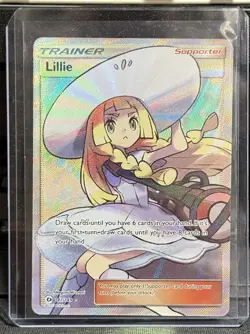 Lillie (Full Art) 147/149 Sun And Moon Base Set Holo Trainer Pokemon TCG NM - Image 3