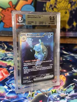 BGS 9.5 (PSA 10) Pokemon Scarlet Violet 151 Blastoise Ex 200/165 SIR Sub Grades - Image 3